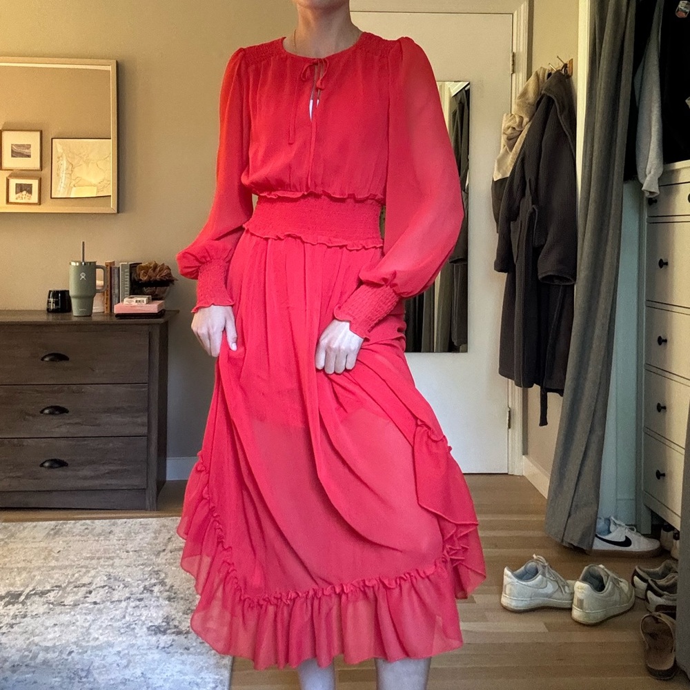Red H&M dress